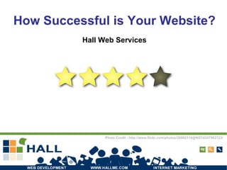How Successful is Your Website? Hall Web Services Photo Credit - http://www.flickr.com/photos/24992516@N07/4347962723/ 