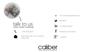 Successful B2B Content Marketing by Caliber - ArabNet Beirut 2015