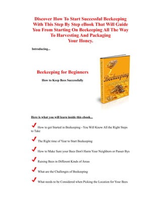 Beekeeping Guide.pdf Successful beekeeping manual | PDF