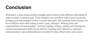 Successful collaboration and team dynamics | PPTX