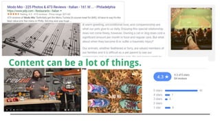 Content can be a lot of things.
 