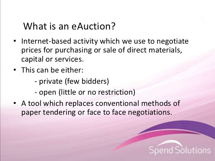 Successful E Auctions