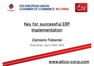 Successful ERP implementation Seminar