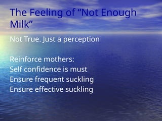 Successful Exclusive Breastfeeding for the First Six Months: Guidelines ...
