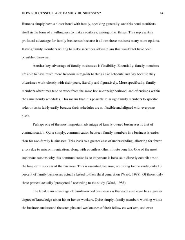family business essay