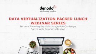 DATA VIRTUALIZATION PACKED LUNCH
WEBINAR SERIES
Sessions Covering Key Data Integration Challenges
Solved with Data Virtualization
 