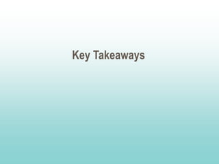 Key Takeaways
 