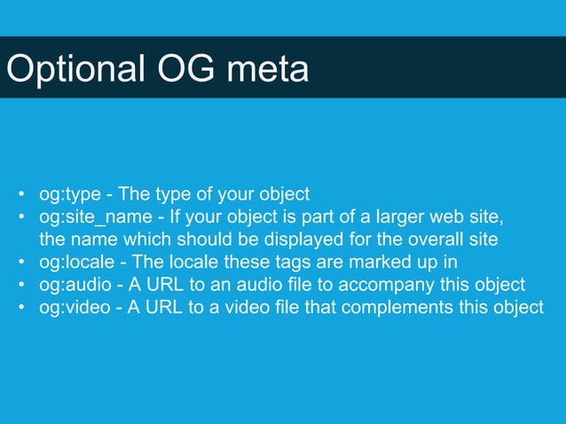 Successfully Implementing Open Graph | PPT