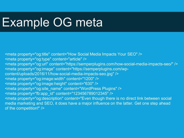 Successfully Implementing Open Graph | PPT