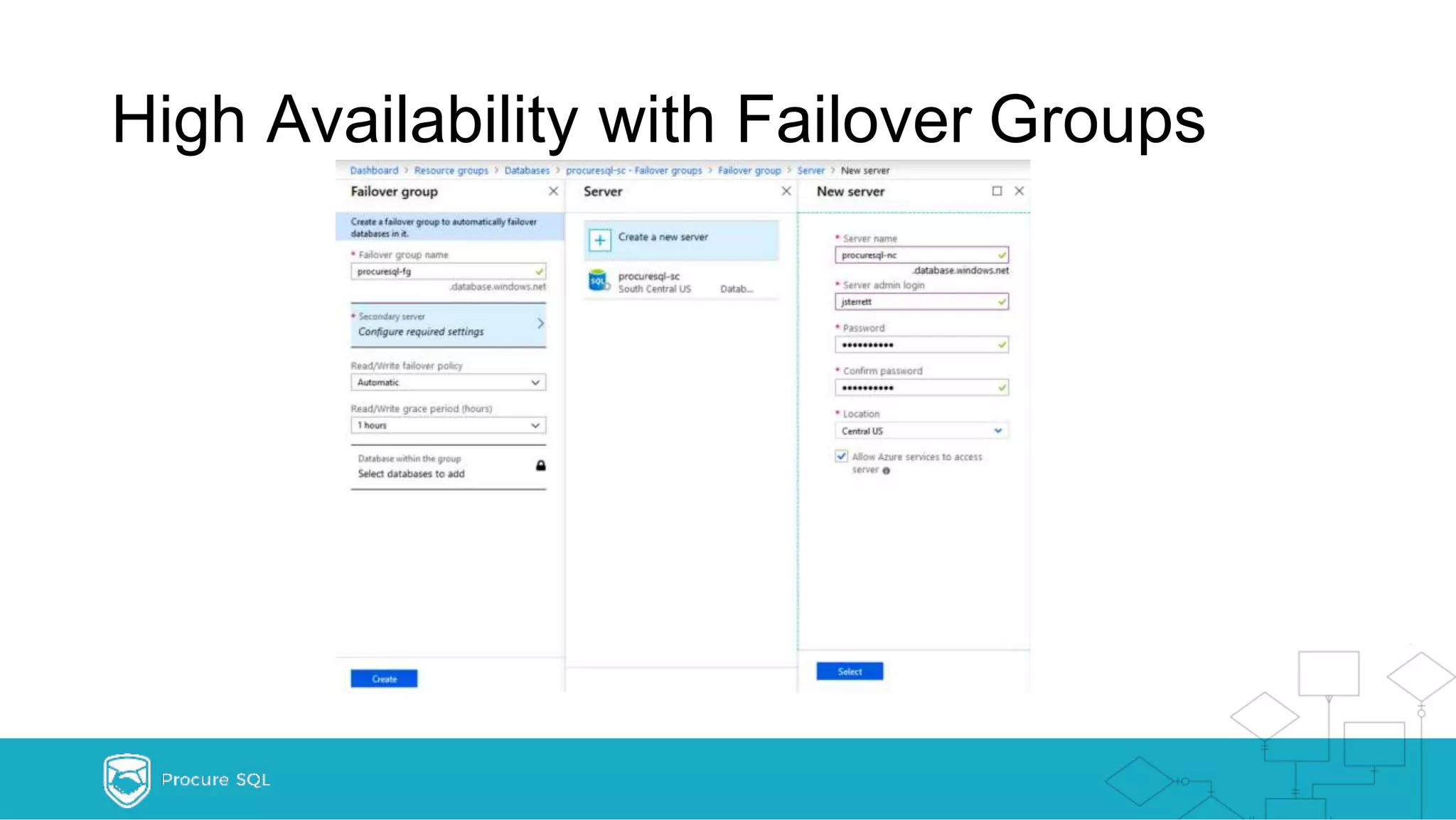 High Availability with Failover Groups 