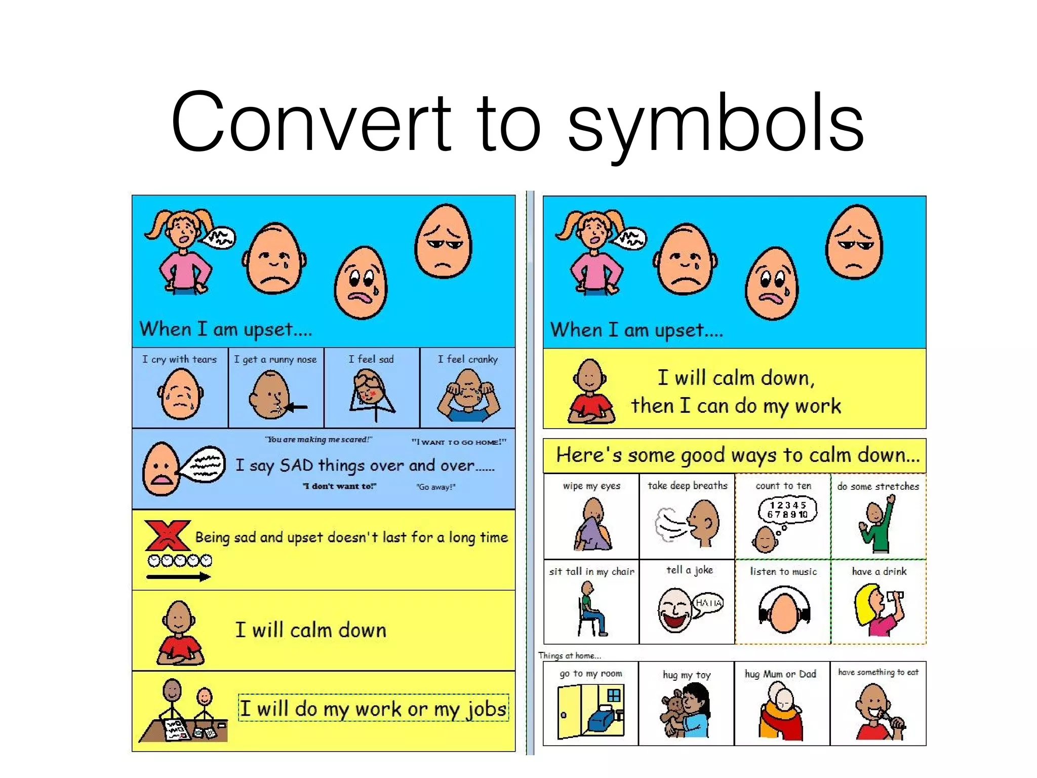 Convert to symbols
 