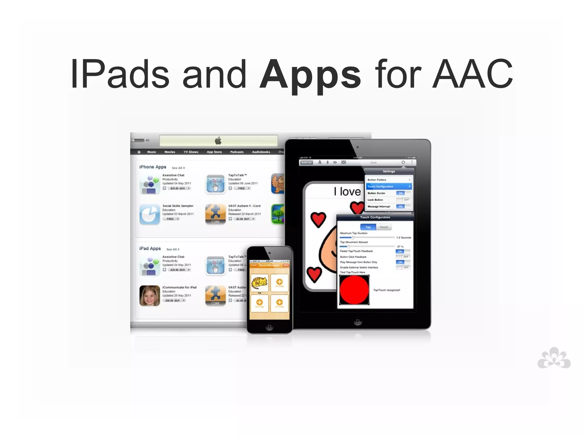 IPads and Apps for AAC
 
