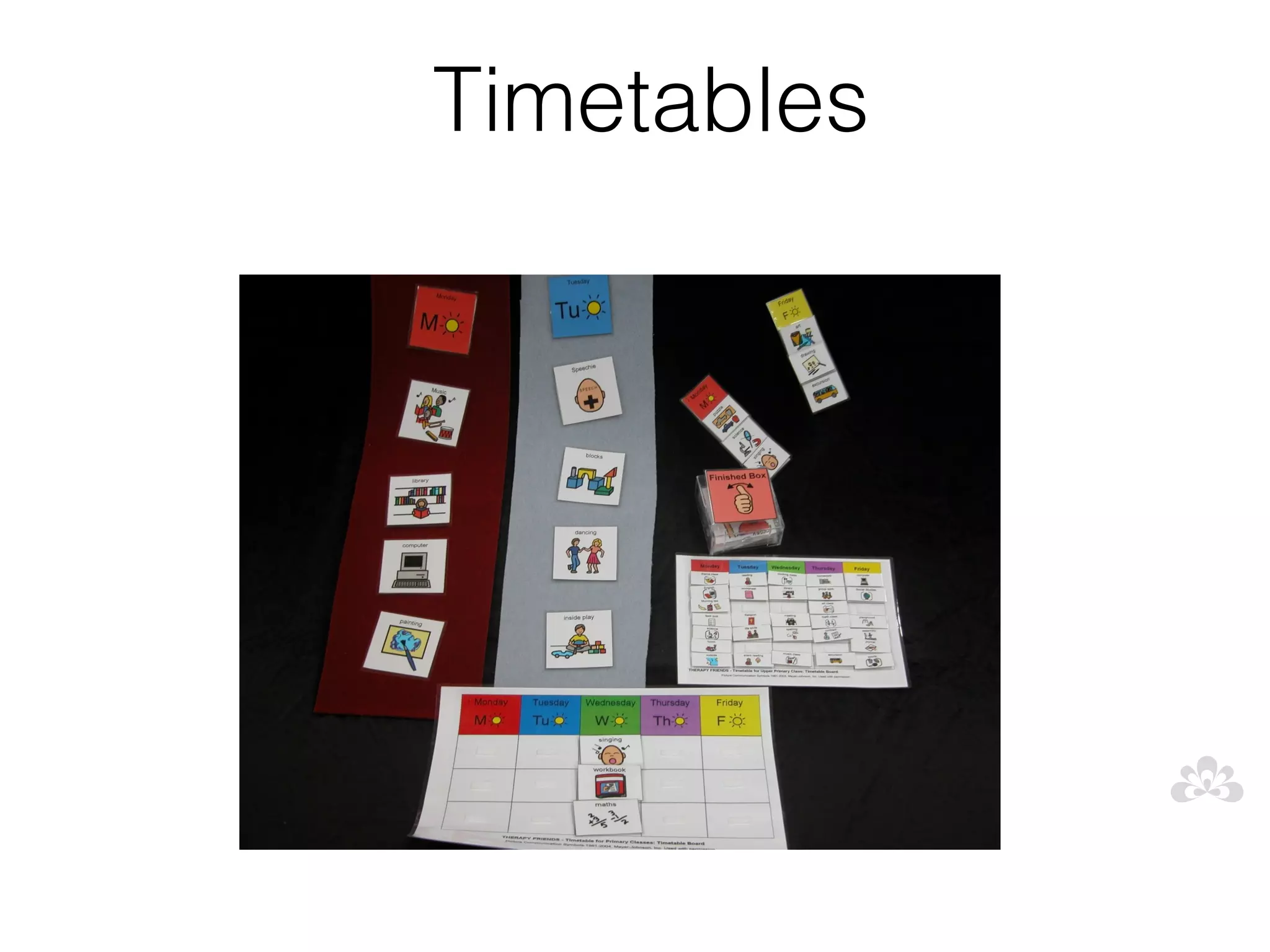 Timetables
 