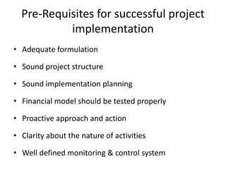 Successful project implementation requires, detailed project planning ...