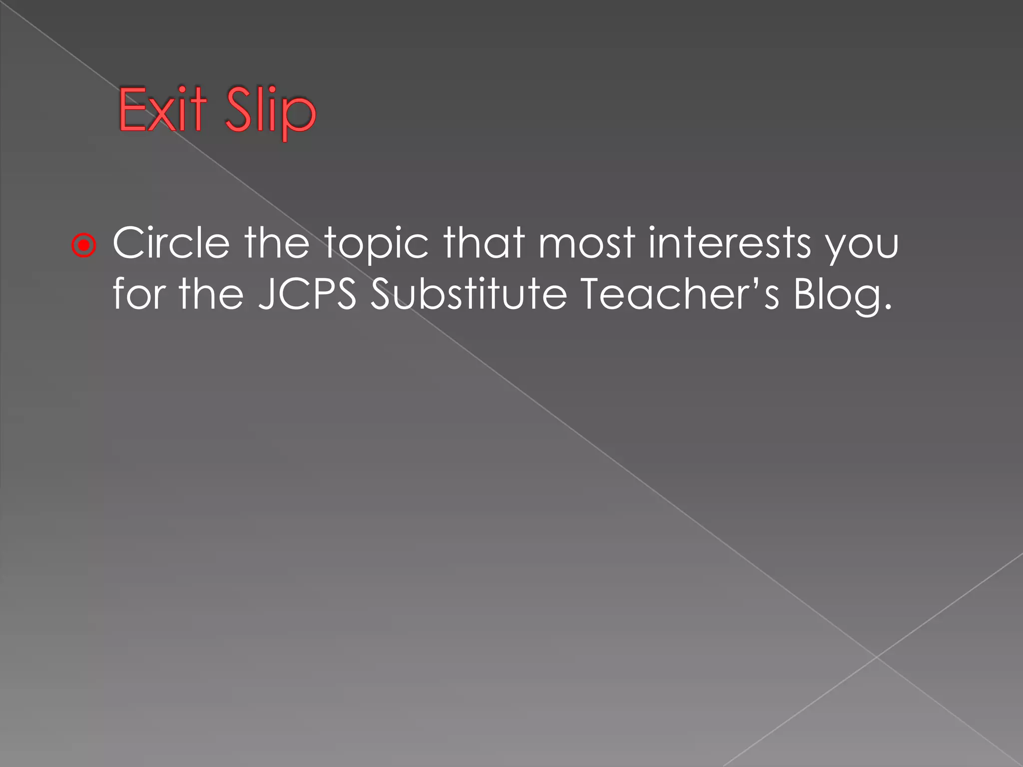 Online Video TutorialsJob-Embedded Professional Development at your fingertipsToday’s TrainingHow to Use SmartFindExpressAccessing your JCPS Employee accounthttp://www.screencast.com/t/NzViYjIxMzg