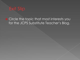 Online Video TutorialsJob-Embedded Professional Development at your fingertipsToday’s TrainingHow to Use SmartFindExpressAccessing your JCPS Employee accounthttp://www.screencast.com/t/NzViYjIxMzg