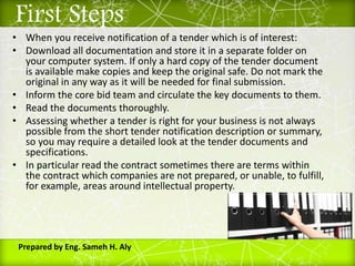 Successful Tender | PPTX