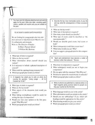 Successful writing proficiency