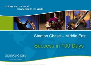 Success in 100 Days Success in 100 Days was compiled by Shane Phillips, Consultant.  