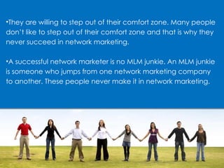 Success in network marketing