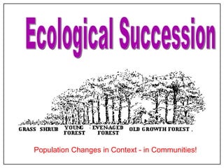 Ecological Succession Population Changes in Context - in Communities! 