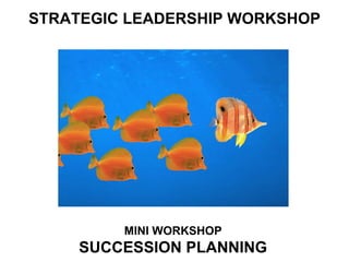 STRATEGIC LEADERSHIP WORKSHOP MINI WORKSHOP SUCCESSION PLANNING 