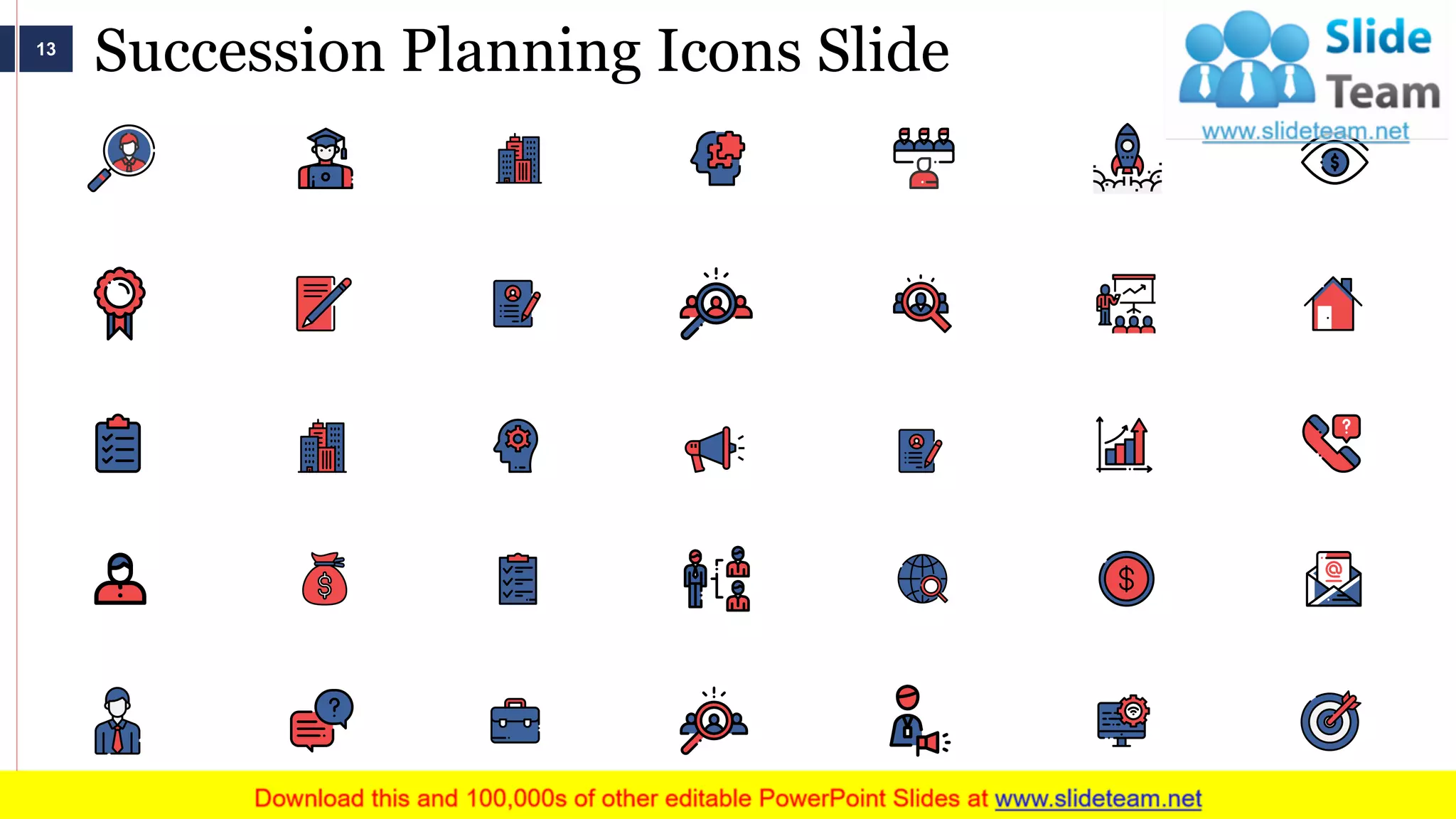 Succession Planning Icons Slide13
 