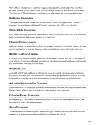 How AI in Healthcare App Development Transforms The Future of Medicine ...