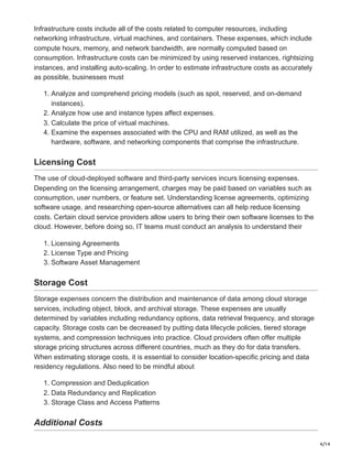 Cloud Cost Analysis: A Comprehensive Guide | PDF