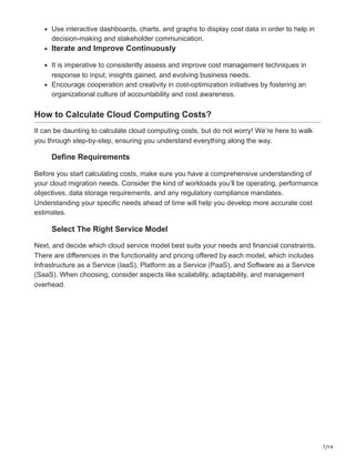 Cloud Cost Analysis: A Comprehensive Guide | PDF