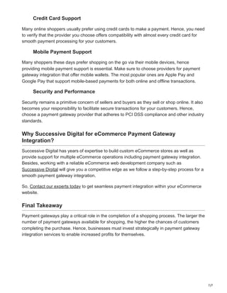 Payment Gateway Integration for Your eCommerce Website: A Complete ...