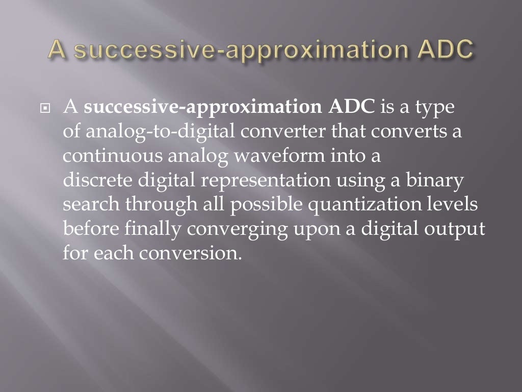 Successive approximation adc