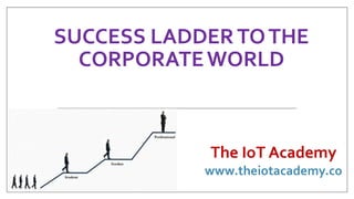 SUCCESS LADDERTOTHE
CORPORATEWORLD
The IoT Academy
www.theiotacademy.co
 