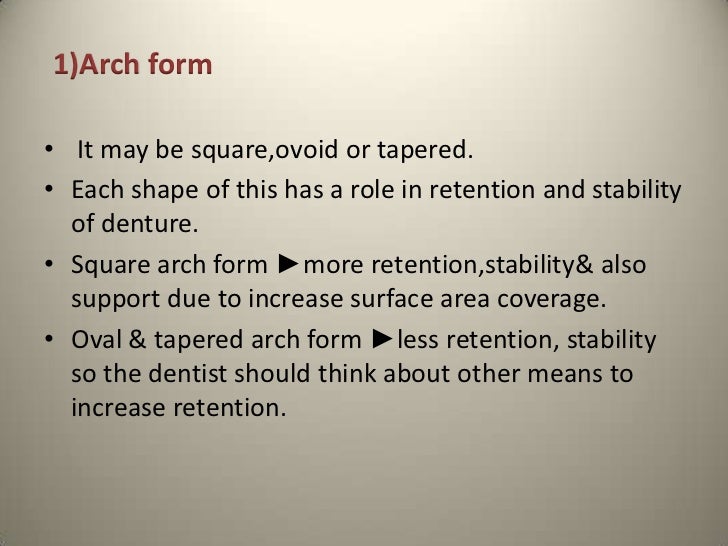 Success of complete denture
