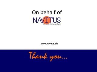 On behalf of www.navitus.biz Thank you…