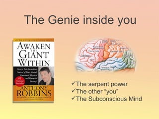 The Genie inside you The serpent power The other “you” The Subconscious Mind 