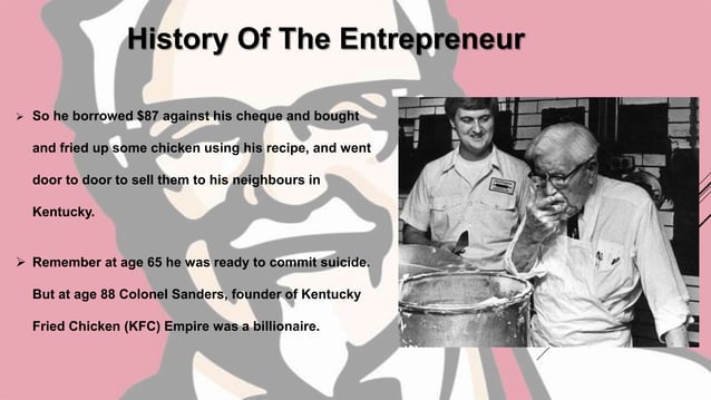 Success Story Of Colonel Sanders