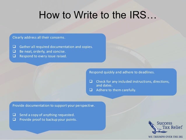 How to write a hardship letter for irs