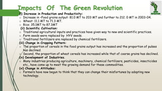 Succes story of green revolution | PPTX
