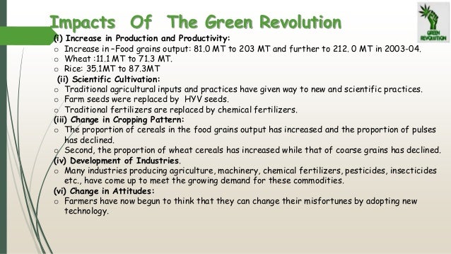 Green revolution essay
