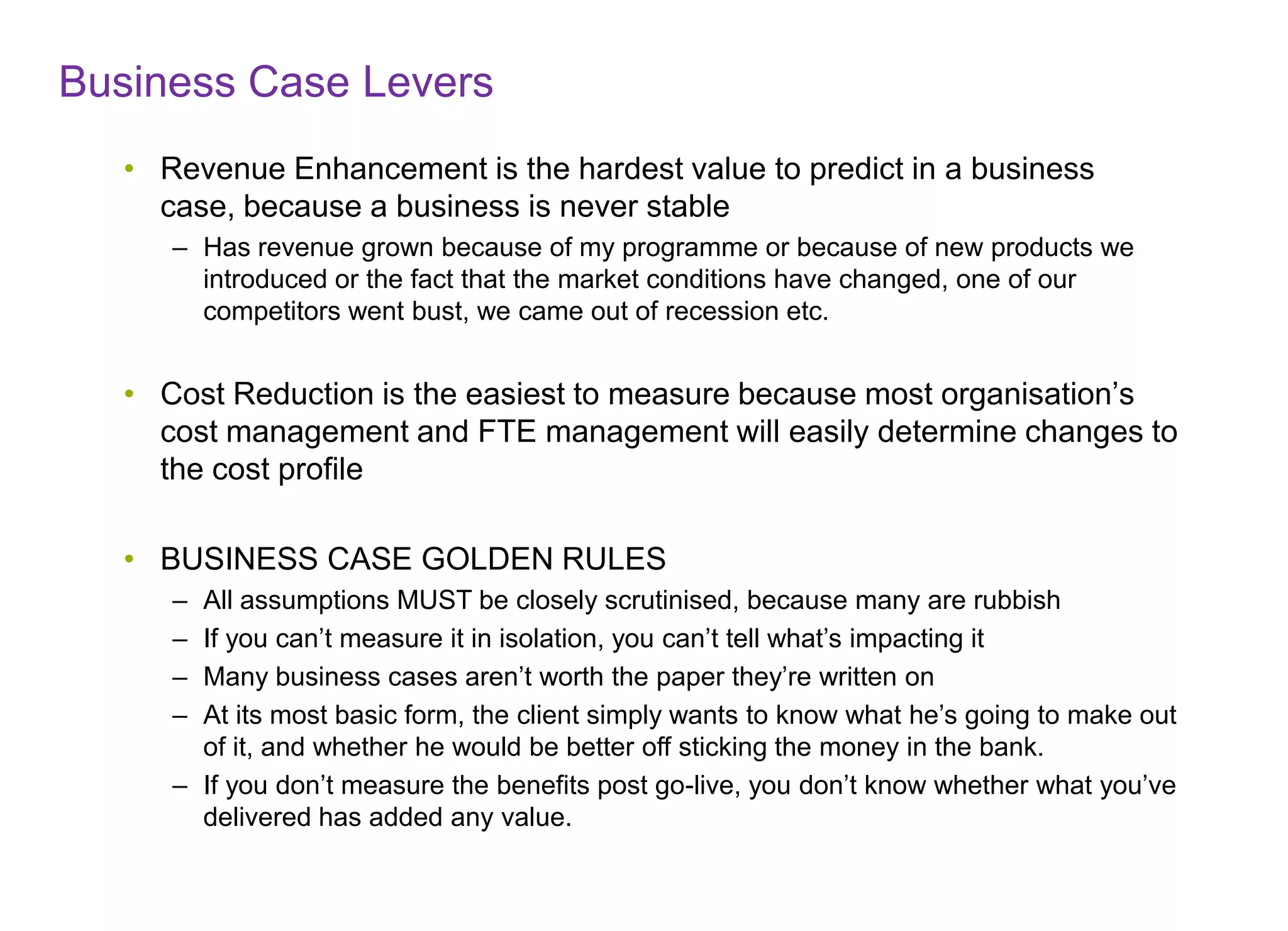 Success with business cases | PPTX