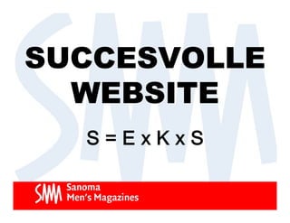 SUCCESVOLLE
  WEBSITE
  S=ExKxS