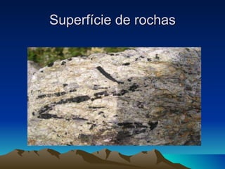 Superfície de rochas 