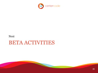 Next

BETA ACTIVITIES



                  35
 