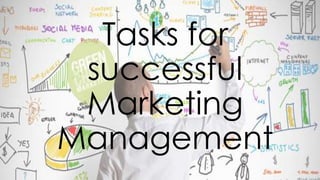 Tasks for
successful
Marketing
Management
 