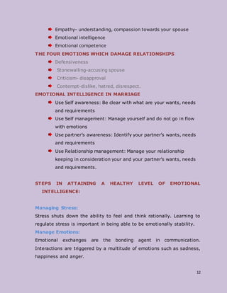 Sucessful marriage | DOCX