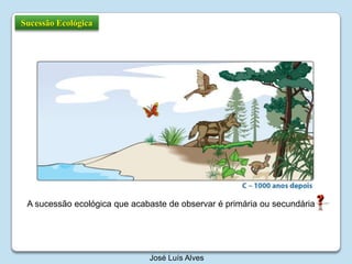 Sucessão EcológicaA sucessão ecológica que acabaste de observar é primária ou secundáriaJosé Luís Alves