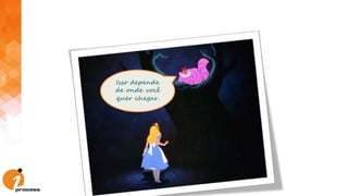 Isso depende
de onde você
quer chegar.
 