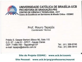 Protocolo LDAP (RFC 2251): padrão aberto para acesso e alterações em servidores de diretório Serviço de Diretórios 