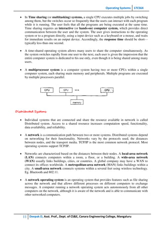 os mod1 notes | PDF